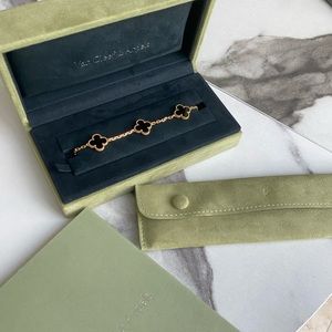 VCA ONYX 5 MOTIF ALHAMBRA BRACELET - RE LISTING